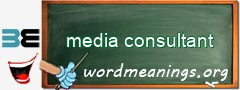 WordMeaning blackboard for media consultant